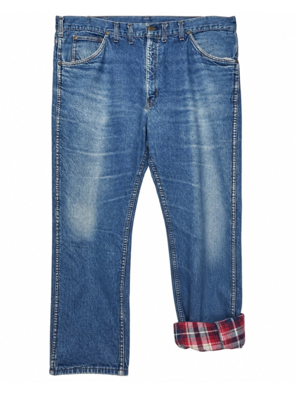 Carhartt Fleece Lined Jeans Men's 40x29 Relaxed Fit Workwear Blue Denim